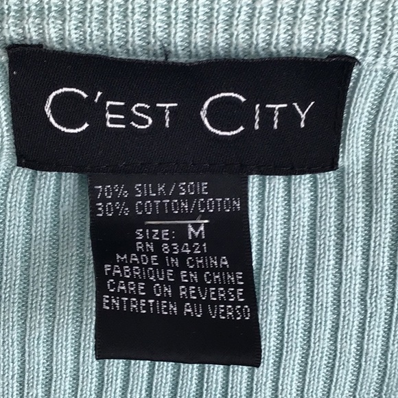 Silk Cardigan Sweater & Tank Set - Picture 3 of 4